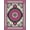 Pink, Pattern 5, variant on ODIKA 2'x3' Machine Washable Non-Slip Area Rug, Minimalist Abstract Waves with Touches High Traffic Rug, Black, 569212