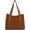 Brown, variant on CoCopeaunts Women Tote Bag Fashion Large Corduroy Handbag Shoulder Bag Students Plain Hobo Bag