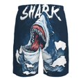 thumbnail image 6 of Kdxio Shark Pattern Mens Casual Shorts - Drawstring Summer Beach Sports Shorts for Men, 6 of 9