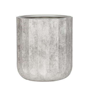 Better Homes & Gardens 16 inch Modern Gypsum Adler Planter with Drainage Hole
