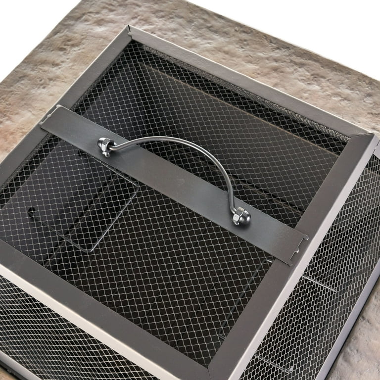 Hayden Natural Stone Square Fire Pit Hayden Natural Stone Square Fire Pit