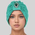 thumbnail image 2 of SUNSIOM Turbans pour Femmes Design Strass Décontracté Élégant Tête Tressée Turbans, 2 of 5