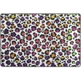 thumbnail image 4 of SKYSONIC 72x48in Glitter Leopard Area Rug, Colorful Spots Floor Carpet for Indoor Living Dining Room and Bedroom Area, 4 of 7
