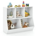 thumbnail image 2 of Spaco 5-Cube Wooden Kids Toy Storage Organizer with Anti-Tipping Kits-White, Toy Organizer for Kids, Boys, Girls, Nursery, 2 of 8