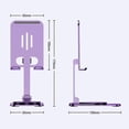 thumbnail image 3 of Foldable Cellphone Support, Travel Mobile Stand for Samsung Galaxy/, for iPhone 14/13/12/Pro Max and More, Smartphone Stand - Purple, 3 of 4