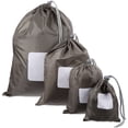 thumbnail image 3 of WINOMO 4 bolsas organizadoras universales de nailon impermeables con cordón para viajes al aire libre en diferentes tamaños, 3 of 7