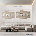thumbnail image 4 of Elephant Stock Home Wall Sign Wall Art - Horizontal Multi Panel Canvas - Living Room Wall Decor - Wall Signs Multi Panel - Brown And Beige Decor - 75" x 48", 4 of 8