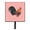 Pink, variant on Dutch Bantam Chicken Pink Check Leash or Key Holder