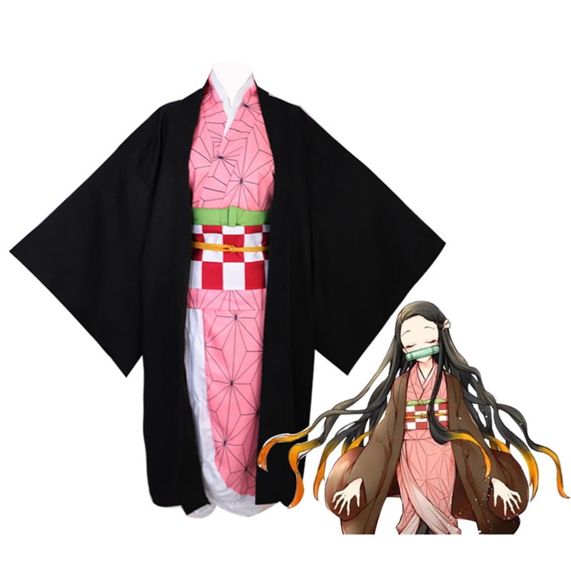 Shiyao Anime Demon Slayer Cosplay Costume Tanjirou Zenitsu Giyuu Anime Cosplay Kimono Outfit Halloween Anime Theme Party Cosplay Costume Walmart Com