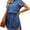 Blue, variant on luvamia Women Casual Denim Dress Short Sleeve Tie Waist Classic Jean Shirt Dress with Pockets, XS-2XL, Fit Size 0-22