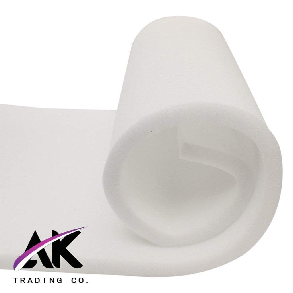 AK TRADING CO. CertiPUR-US Certified Premium Upholstery Foam (Upholstery Padding, Furniture Cushions & Bedding Support) - 3" H x 24" W x 66" L