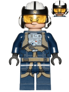 LEGO Star Wars Rebel U-Wing Pilot Minifigure 75160 with Dual Printed Head New 