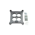 thumbnail image 2 of Edelbrock Carburetor Spacer 8711 For Use With Square Bore Flange; 4-Hole Center; 1 Inch Thick; Black; Phenolic Plastic; Studs and Washers, 2 of 4