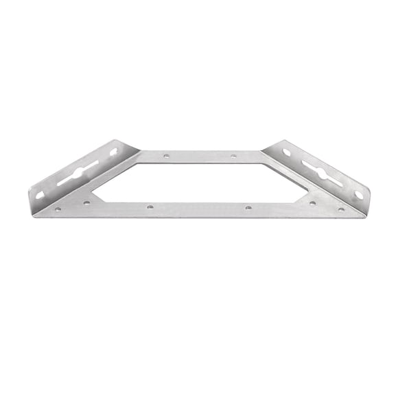 Chmadoxn Outils&Amélioration de la Maison Acier Inoxydable Multifonctionnel Coin Trois Côtés Coin Fixe Attelle Armoire Angle de Suspension Trapézoïdal Couche Suspendue Planche Support Meubles Connecteur d'Angle Connecto