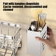 thumbnail image 4 of Estante Colgante de Acero Inoxidable para Fregadero de Cocina | Escurridor Compacto con Organizador de Utensilios Extraíble y Toallero Integrado | Organizador de Especias Resistente a La Oxidación pa, 4 of 6