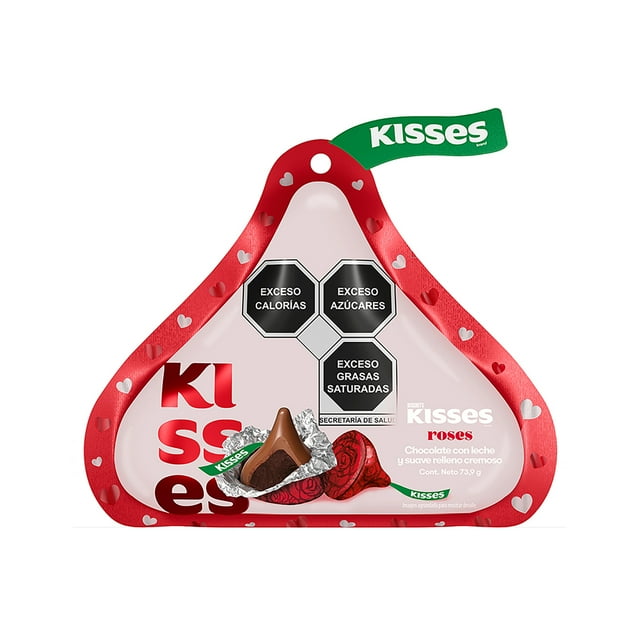 Chocolate con leche Hershey's Kisses con suave relleno cremoso pouch 73.9g