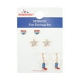 thumbnail image 2 of Way to Celebrate Americana Goldtone Western Themes Earring Trio, 3 Pairs, 2 of 4