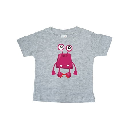 

Inktastic Cute Monster Smiling Monster Pink Monster Gift Baby Boy or Baby Girl T-Shirt