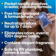 Walex Porta-Pak Premium RV Toilet Treatment Drop-Ins, Treats Black Holding Tank, 10-Pack, Clean Linen