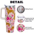 thumbnail image 4 of Golden Retriever Tumbler for Women, 40oz Insulated Stainless Steel Travel Mug with Lid & Straw, Cute Dog Themed Coffee Cup & Water Bottle Gift, 4 of 6