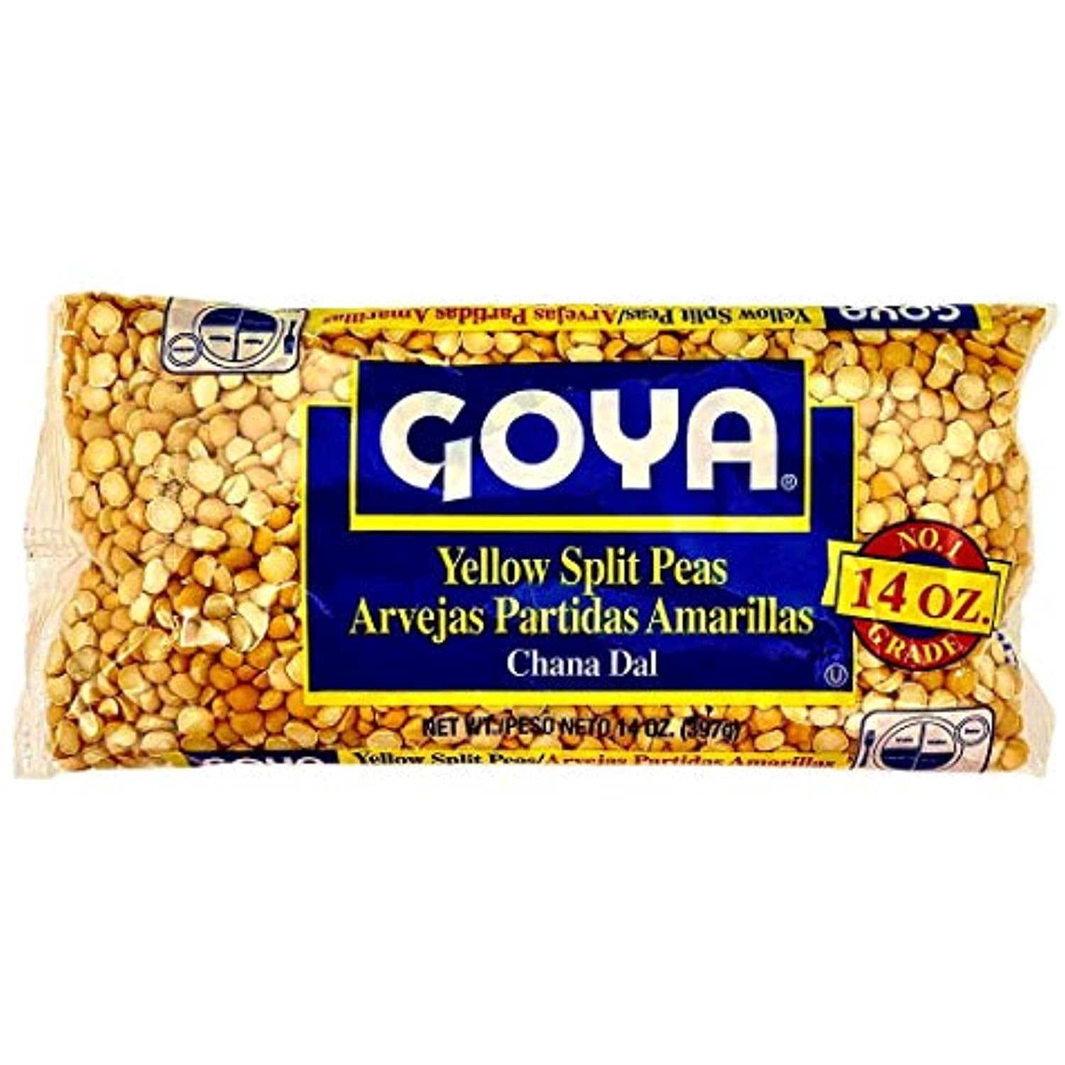Goya Yellow Split Peas Bag 14 Oz