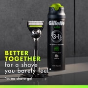 Gillette Labs Rapid Foaming Shave Gel for Men, 7 oz, Cedar Wood Scent