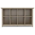 thumbnail image 3 of Pemberly Row Transitional Solid Wood 8 Cube Bookcase in Distressed Gray, 3 of 7