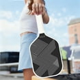 thumbnail image 6 of T700 Carbon Fiber Professional Pickleball Paddle Featuring Lightweight Cold-Pressed Carbon Frosted Surface and Foam Core, Set with 1 Paddle 2 Balls 1 Bag., 6 of 9