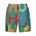thumbnail image 4 of Lsque Mens Swim Trunks Ho Ho Ho Pattern - Bathing Suit Compression Liner - Beach Swim Shorts Swimwear - (S-3XL) - Stretch Quick Dry -Large, 4 of 9