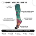 thumbnail image 3 of Lsque Western Desert Skull Cowboy (2) Pattern Sport Compression Socks for Men & Women 15-20 mmHg Knee High Nurse Pregnant Running Medical and Travel Athletic, 3 of 6