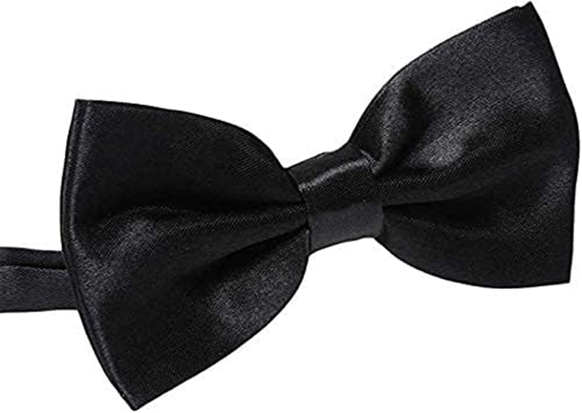 Men's PreTie Satin Formal Tuxedo Bow Tie Adjustable Length Satin Bow