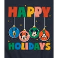 thumbnail image 3 of Disney - Mickey And Friends Happy Holidays Ornaments - Men's Crew Fleece Sweatshirt Sweatshirt, 3 of 5