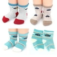 thumbnail image 4 of Toddler Socks 12 Pack Baby Non Slip Skid Ankle Cotton Crew Socks With Grips, 4 of 6