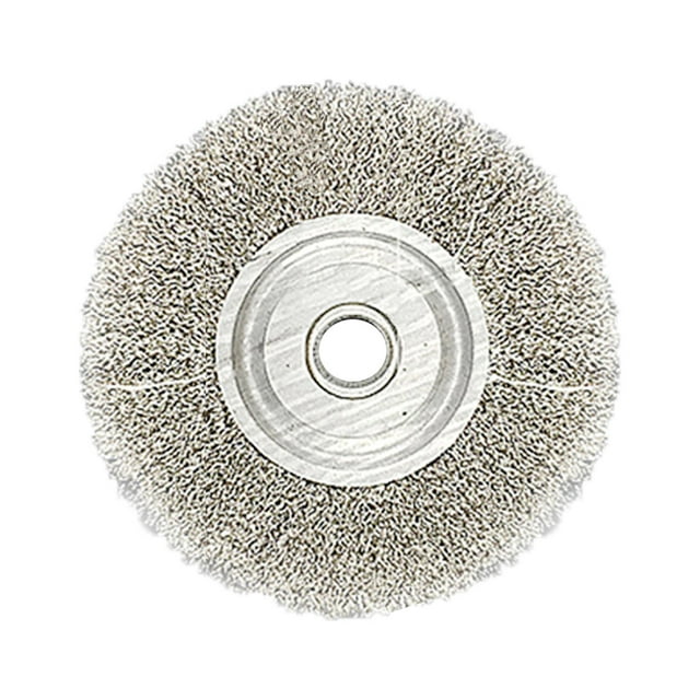 Yeacher 5-Inch Bench Wire Wheel Brush Stainless Steel for Bench Grinder Polishing Deburring Rust & Paint Removal 1pc
