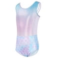 thumbnail image 3 of Girls Dance and Gymnastics Leotard,Sparkly Cross-Back Gymnastics Leotards with Shorts for Girls Ages 3-12, 3 of 7