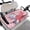Cute Axolotls with Hearts, variant on Whosucclay Rabbit Golf Cart Seat Protector, Anti-Fade 4 Front Pockets 4 Storage Pockets Golf Cart Seat Cover for Yamaha Club Car EZGO, 52.36" x 32.28"