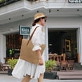 thumbnail image 6 of Kukuzhu Womens Large Straw Beach Tote Bag Handmade Woven Shoulder Bag Handbag Purse for Summer, 6 of 6