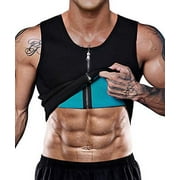 NonEcho Men Sauna Vest Hot Sweat Waist Trainer Corset Neoprene Tank Top Shapewear Slimming Shirt Workout Suit