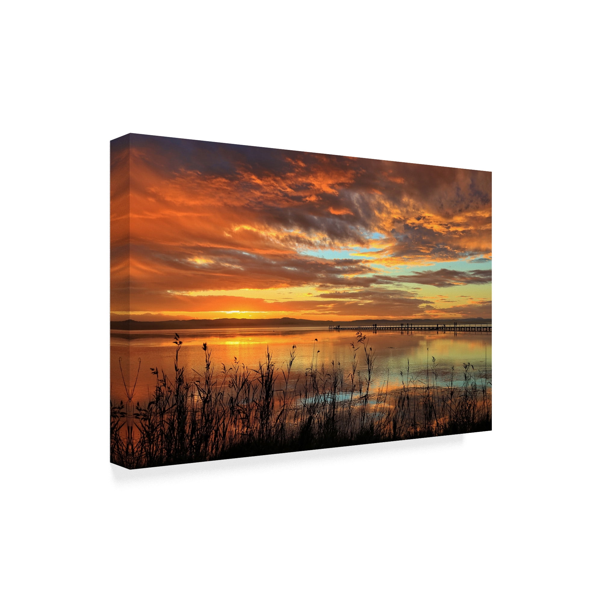Trademark Fine Art 'Coastal Sunset' Canvas Art by Incredi