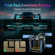 Flashforge AD5X 3D Printer, Multi-Color Printer & 600mm/s High Speed, 1Count, 8.7 x 8.7 x 8.7