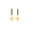 Rose, variant on Pure Elegance Starburst Dangle Earrings for Women 14K Yellow Gold Over Silver 0.20 Ct Round Cut Blue Sapphire Birthstone