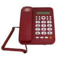 thumbnail image 2 of HLONK Fixed Landline Phone - Red Desk Phone For Home Office  Wired Telephone With Caller ID, 2 of 8