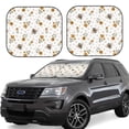 thumbnail image 1 of Wukai Bees And Flowers Car Front Windshield Sun Shade,Sun Visor Shield Block Automotive Interior Protector Blocks UV Rays-Large, 1 of 6