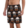 thumbnail image 2 of Kdxio Butterfly Skull Pattern Mens Casual Shorts - Drawstring Summer Beach Sports Shorts for Men, 2 of 9