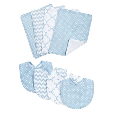 - Blue Sky 8 Piece Bib and Burp Cloth Set