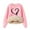 Z-Pink, variant on CHEEREAM Girls Fleece Lined Crewneck Sweatshirt Kids Heart Print Warm Pullover Sweater Sherpa Hoodie Fall Winter Clothes 2-12 Years