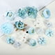 thumbnail image 5 of 15 piezas de clips para el cabello con flores falsas, accesorios para el cabello de flores para mujeres y niñas, azul y blanco, 5 of 7