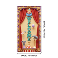 thumbnail image 4 of Circus Theme Welcome Banner Decorative Design Elephant Clown Polyester Material for Kids Party Event Celebration, 4 of 8