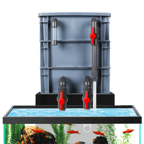 VNEKVA 3-Layer Aquarium Filter Box, Fish Tank Filtration & Circulation System for 20–70 Gallon Tanks