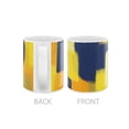 thumbnail image 3 of MUGBREW 11 Oz Ceramic Tea Cup Coffee Mug, Abstract Blue Yellow Dry Brush Painting, 3 of 7